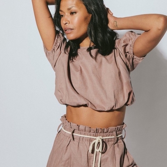 Cleobella Lila Mauve Crop Top size XS - Picture 2 of 7